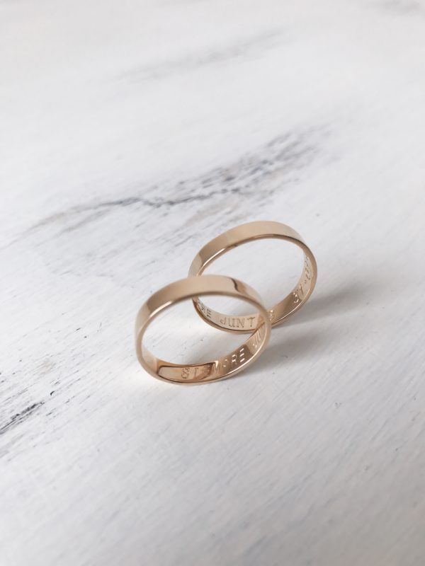 Alianza 4mm x 1mm - Oro 18k - Imagen 4