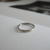 Alianza Media Caña Invertida Oro Blanco 18k Sin Rodio 2,5mm x 1,2mm - Imagen 4