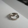 Alianza Media Caña Invertida Oro Blanco 18k Sin Rodio 2,5mm x 1,2mm - Imagen 7