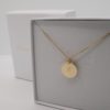 Gargantilla Placa Grabada Oro 18k