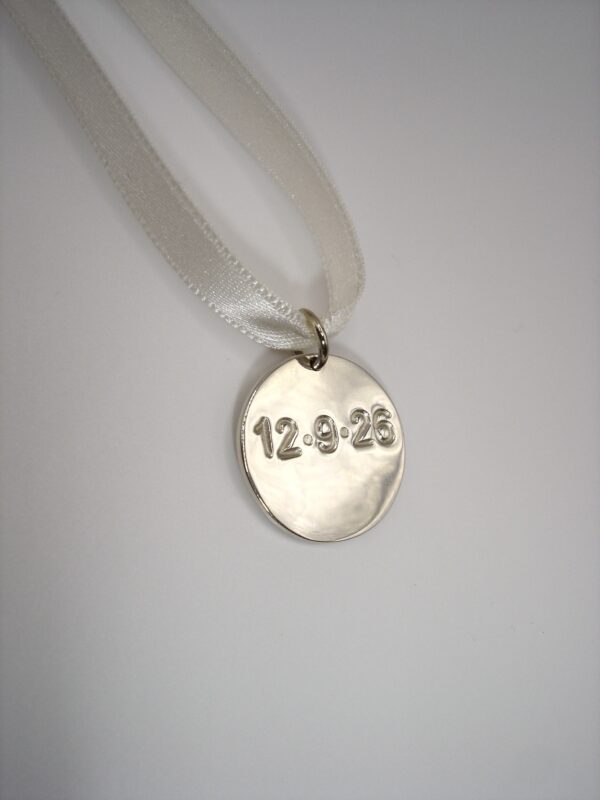 Medalla Ramo Novia Plata de ley 925 - Imagen 5